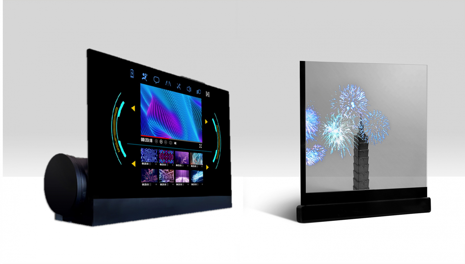 可卷式、折迭性、高透明